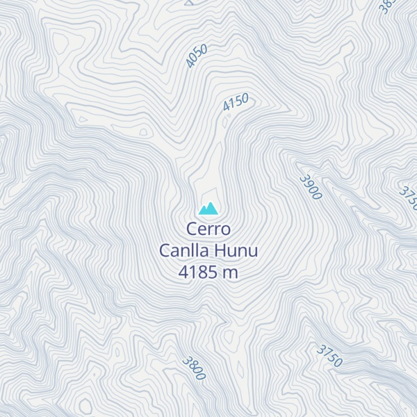 Map of Cerro Canlla Hunu