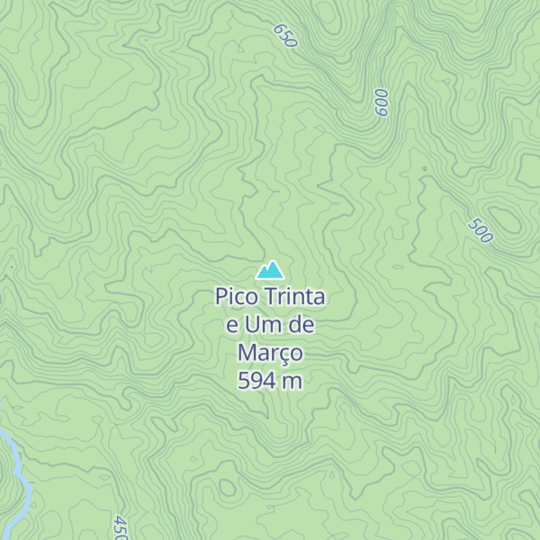 Map of Pico Trinta e Um de Março