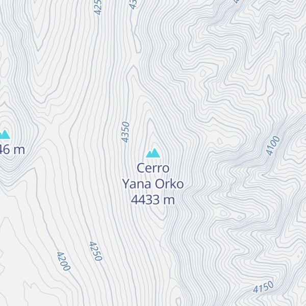 Map of Cerro Yana Orko