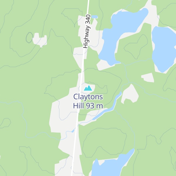 Map of Claytons Hill