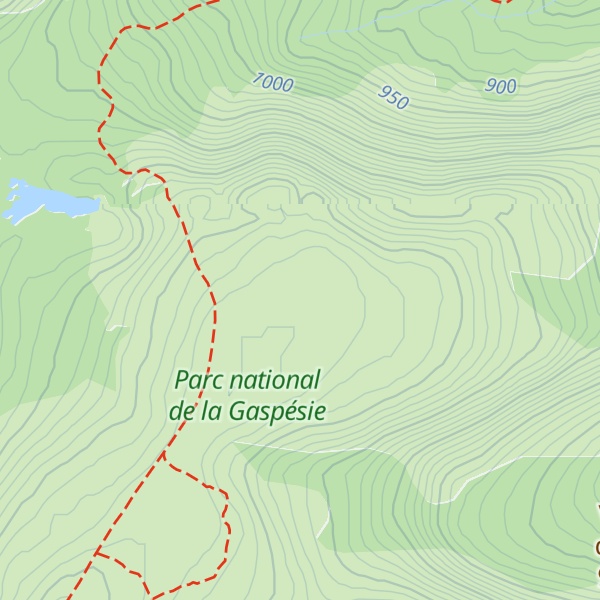 Map of Mont Dos-de-Baleine