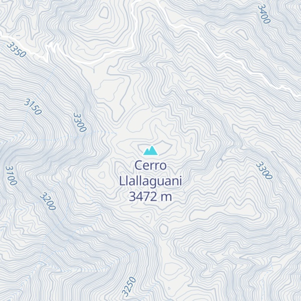 Map of Cerro Llallaguani