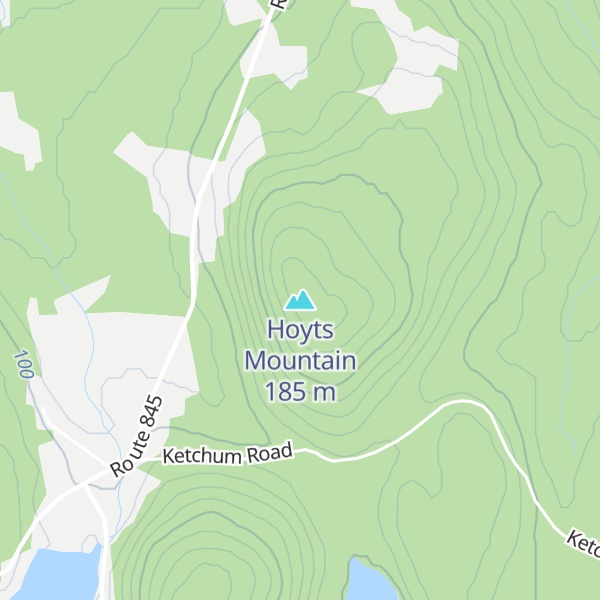 Map of Hoyts Mountain