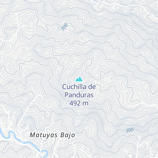 Map of Cuchilla de Panduras