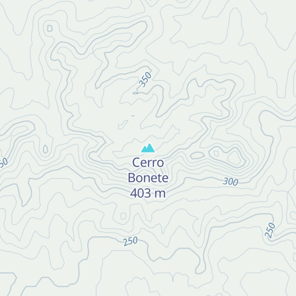 Map of Cerro Bonete