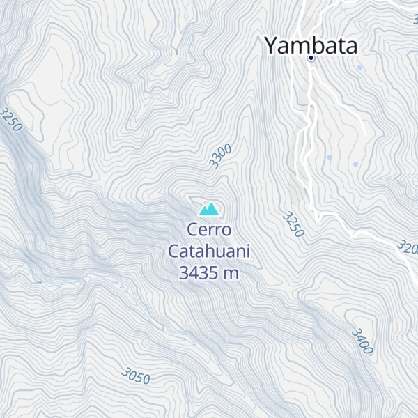 Map of Cerro Catahuani