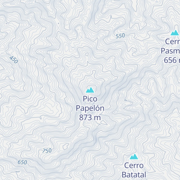 Map of Pico Papelón
