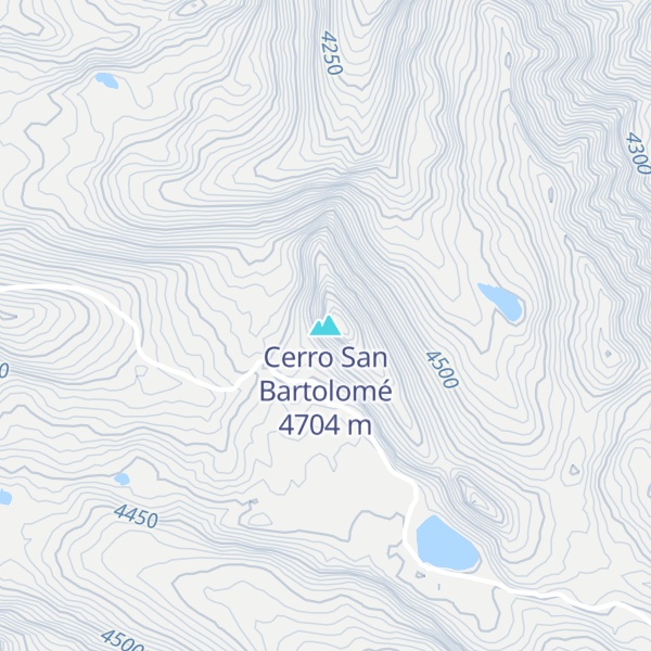 Map of Cerro San Bartolomé