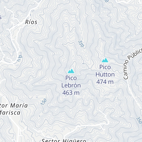 Map of Pico Lebrón