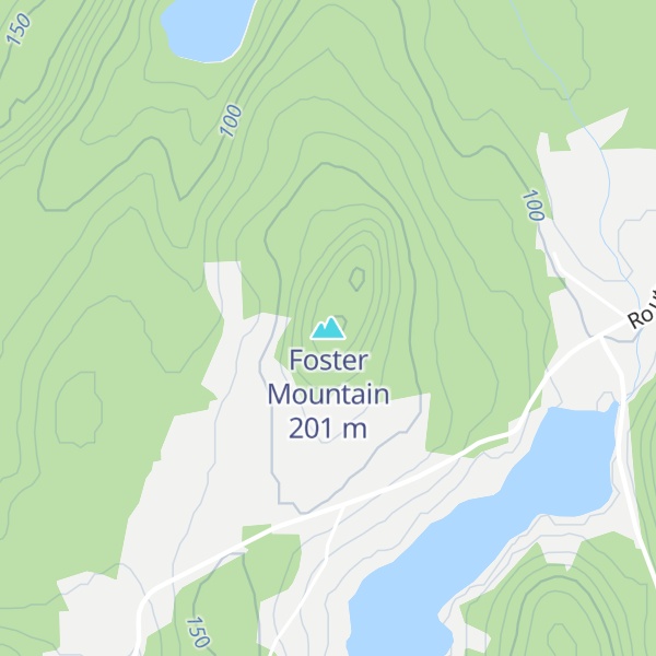 Map of Foster Mountain