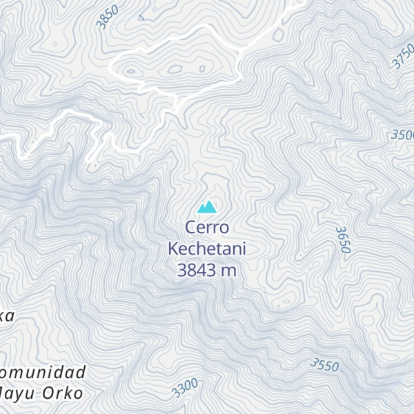 Map of Cerro Kechetani