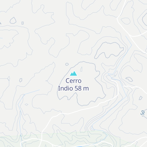Map of Cerro Indio