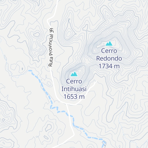 Map of Cerro Intihuasi