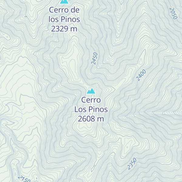 Map of Cerro Los Pinos