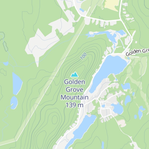 Map of Golden Grove Mountain