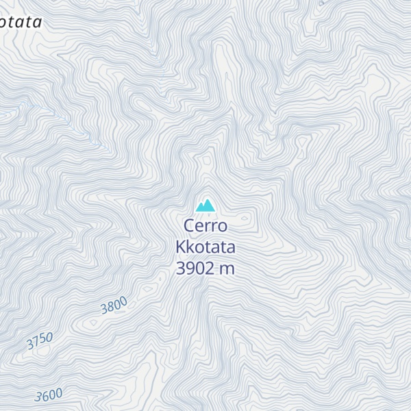 Map of Cerro Kkotata