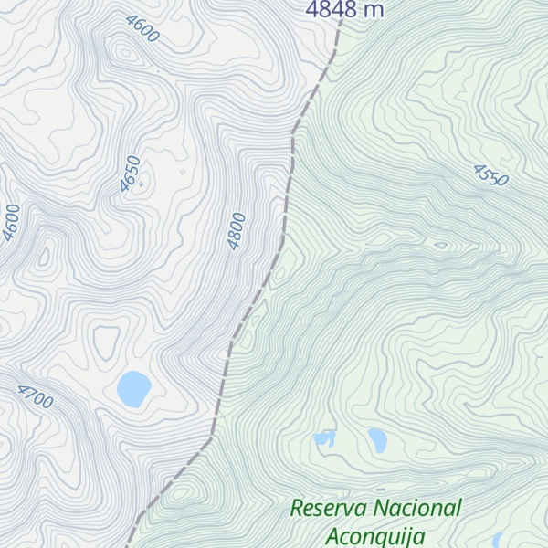 Map of Cerro Bolsón