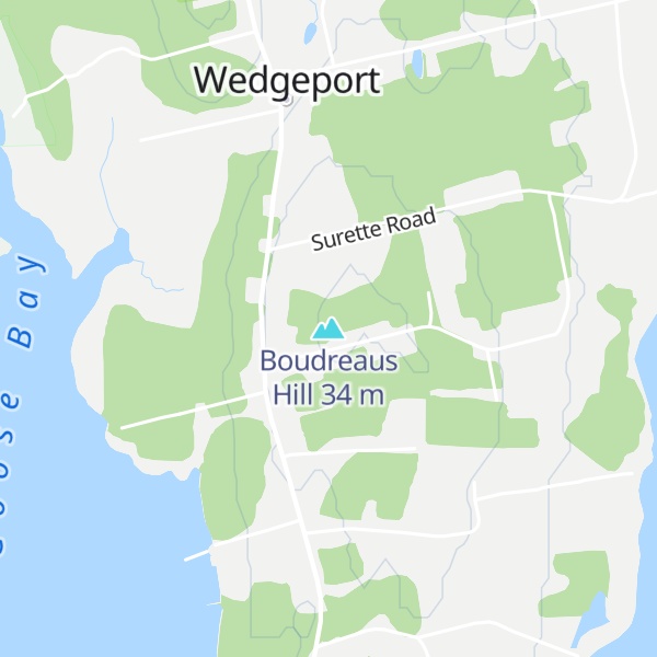 Map of Boudreaus Hill