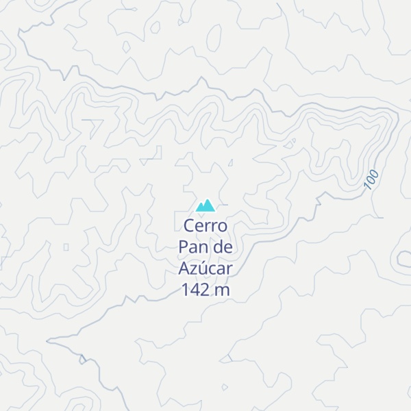 Map of Cerro Pan de Azúcar