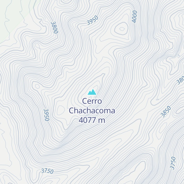 Map of Cerro Chachacoma