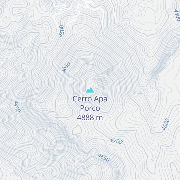 Map of Cerro Apa Porco