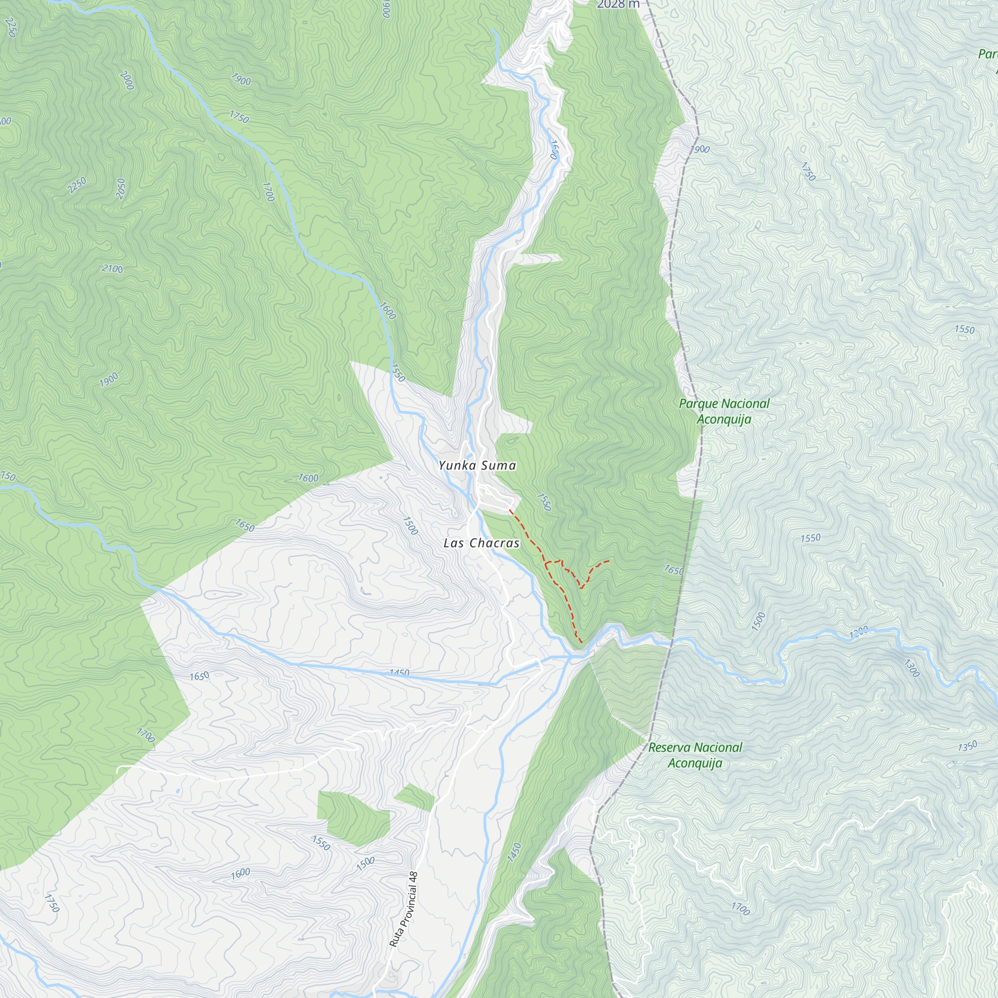 Cabañas Valle Hermoso map