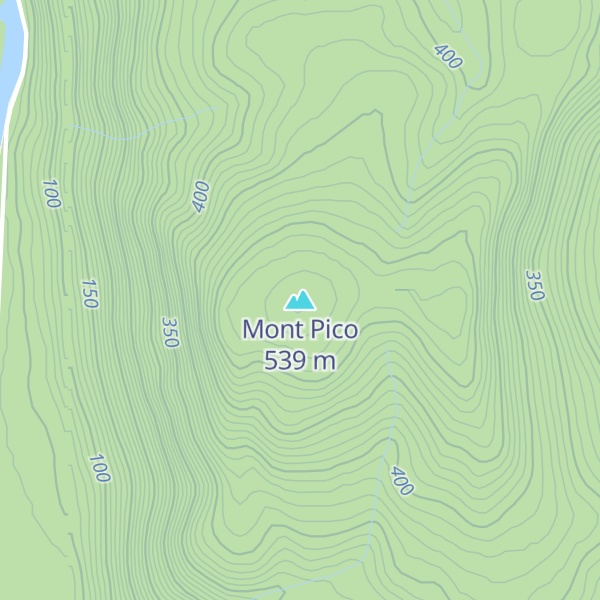 Map of Mont Pico