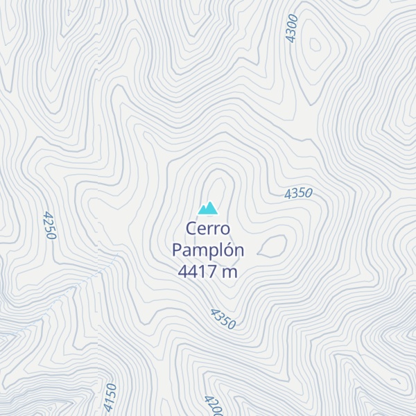 Map of Cerro Pamplón