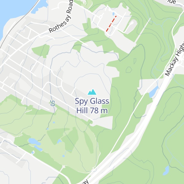 Map of Spy Glass Hill