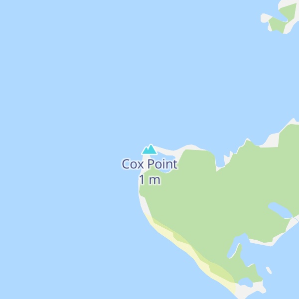 Map of Cox Point