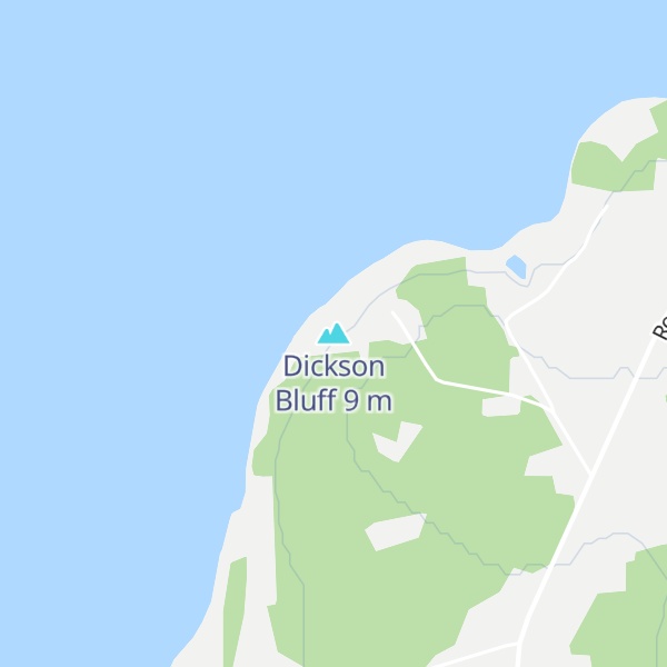 Map of Dickson Bluff