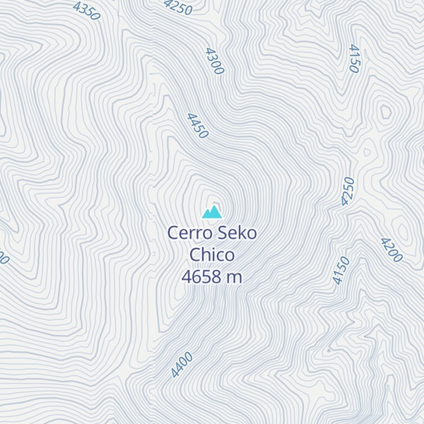Map of Cerro Seko Chico