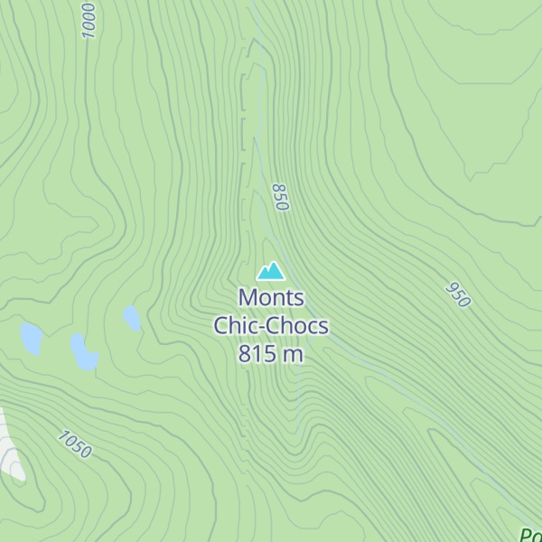 Map of Monts Chic-Chocs