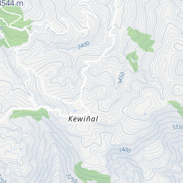 Map of Cerro Orko
