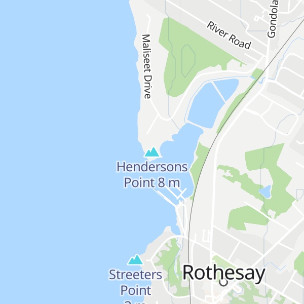 Map of Hendersons Point