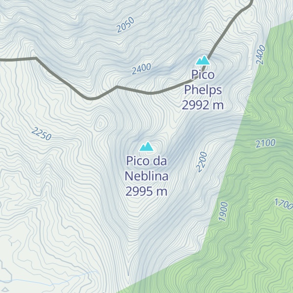Map of Pico da Neblina