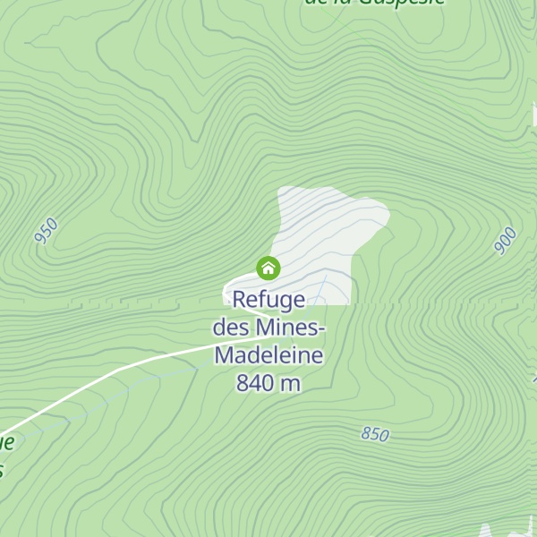Map of Refuge des Mines-Madeleine