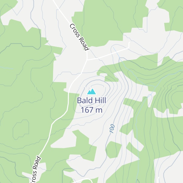 Map of Bald Hill