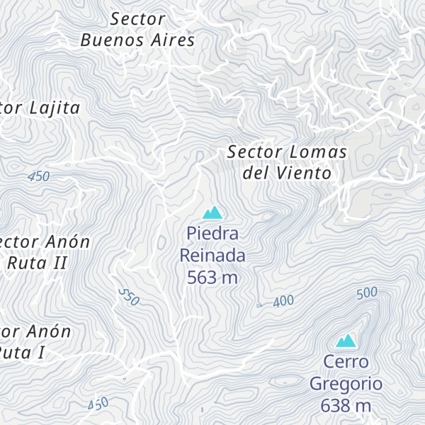 Map of Piedra Reinada