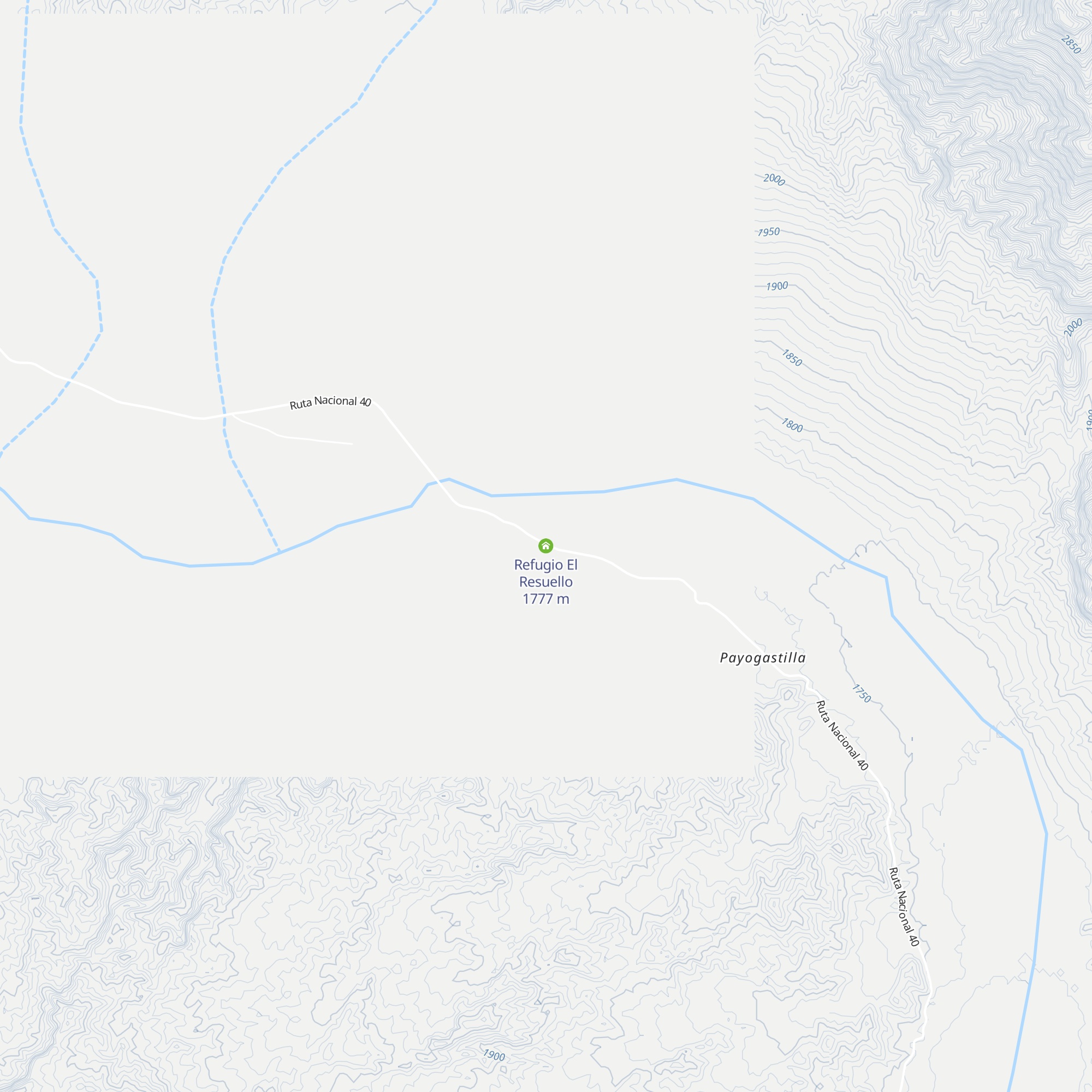 Refugio El Resuello map