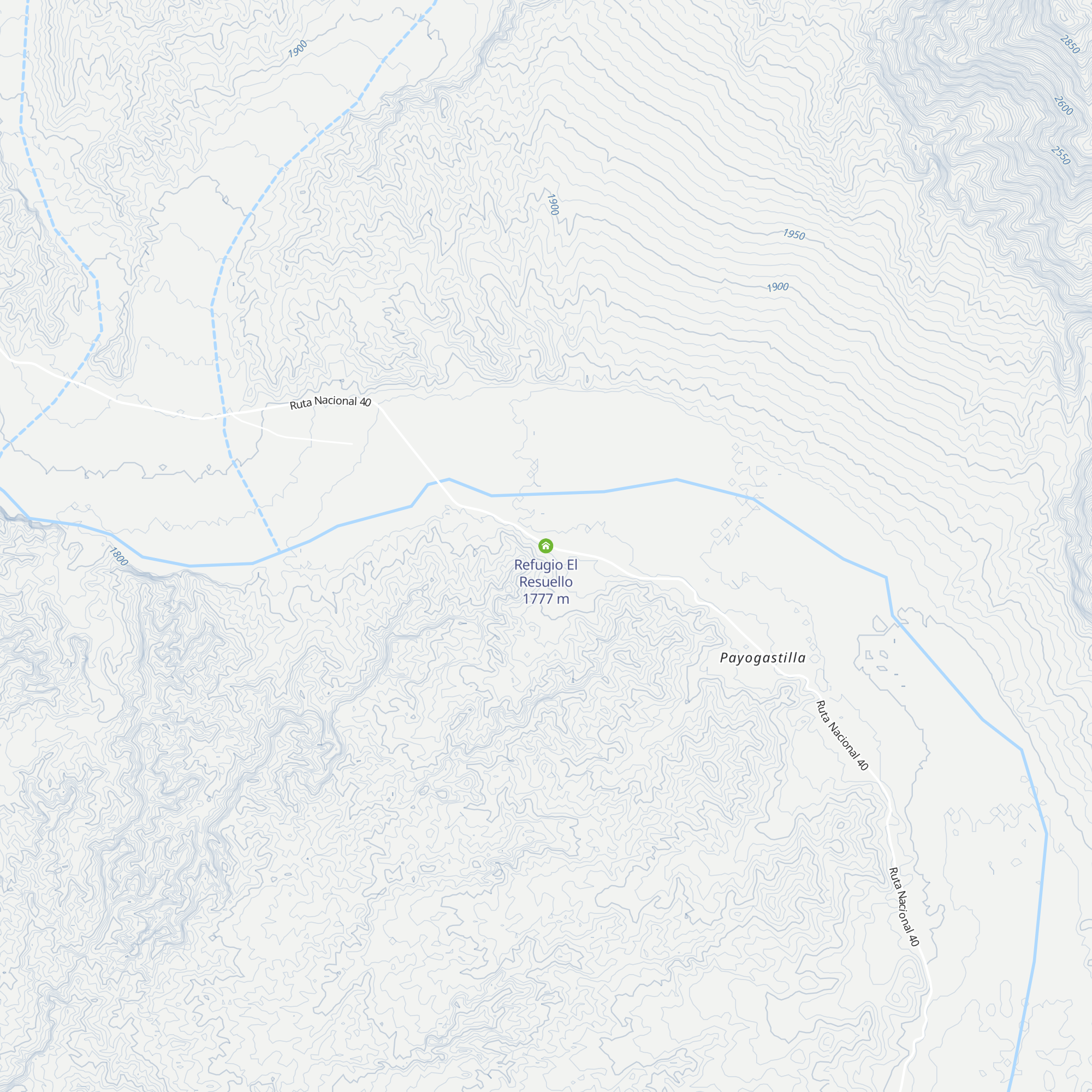 Refugio El Resuello map