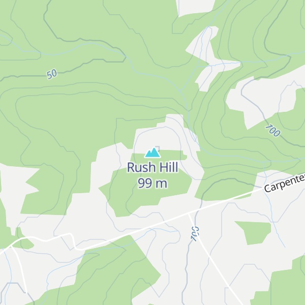 Map of Rush Hill