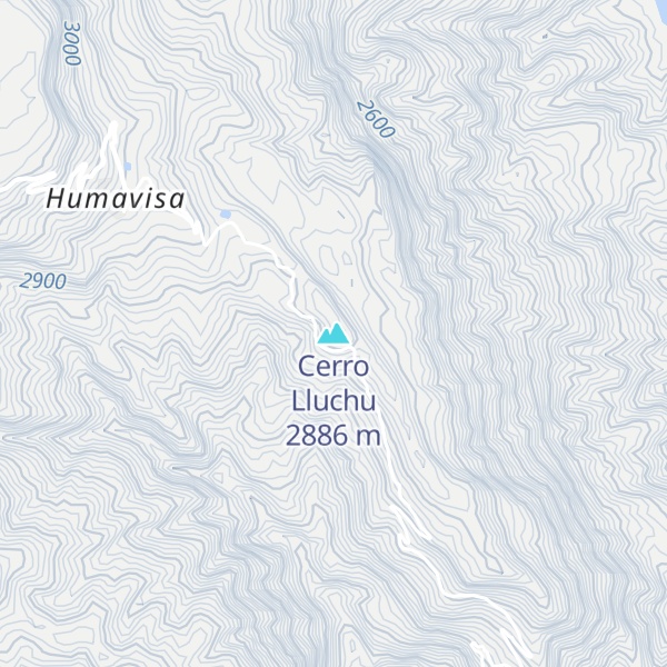Map of Cerro Lluchu