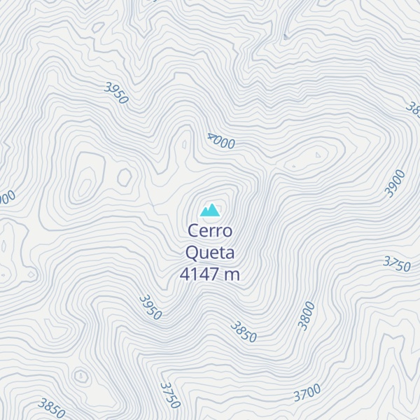 Map of Cerro Queta