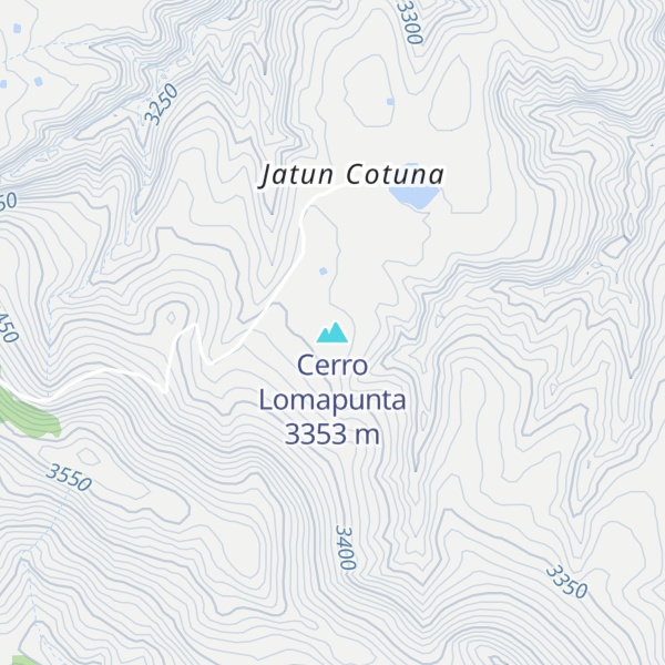 Map of Cerro Lomapunta