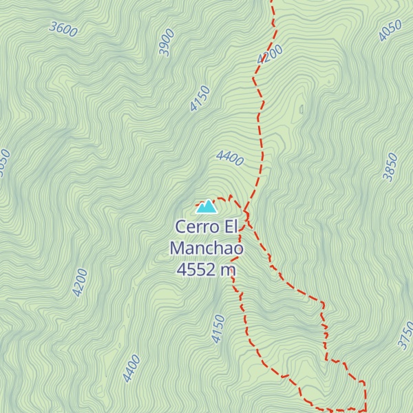 Map of Cerro El Manchao