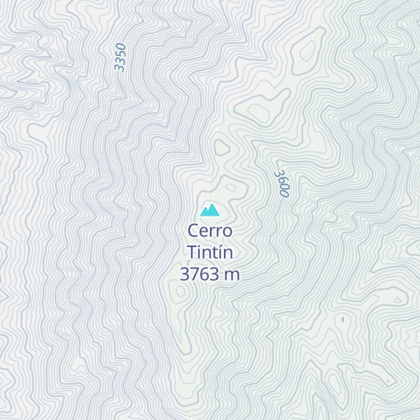 Map of Cerro Tintín