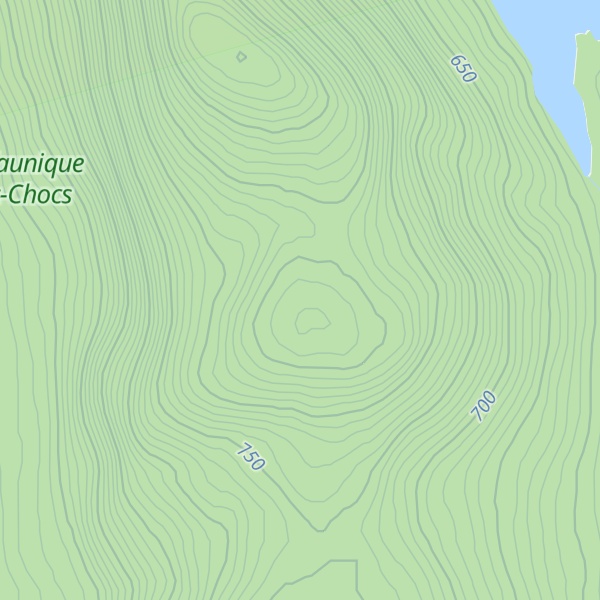 Map of Monts Lévesque