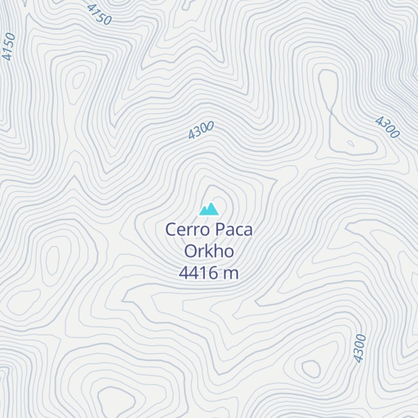 Map of Cerro Paca Orkho