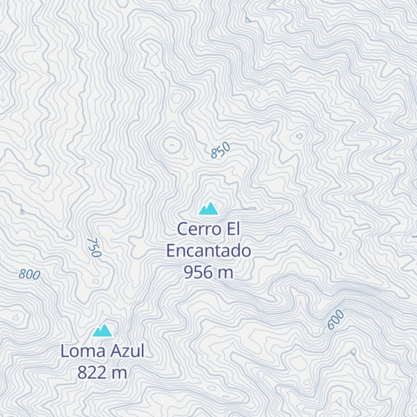 Map of Cerro El Encantado